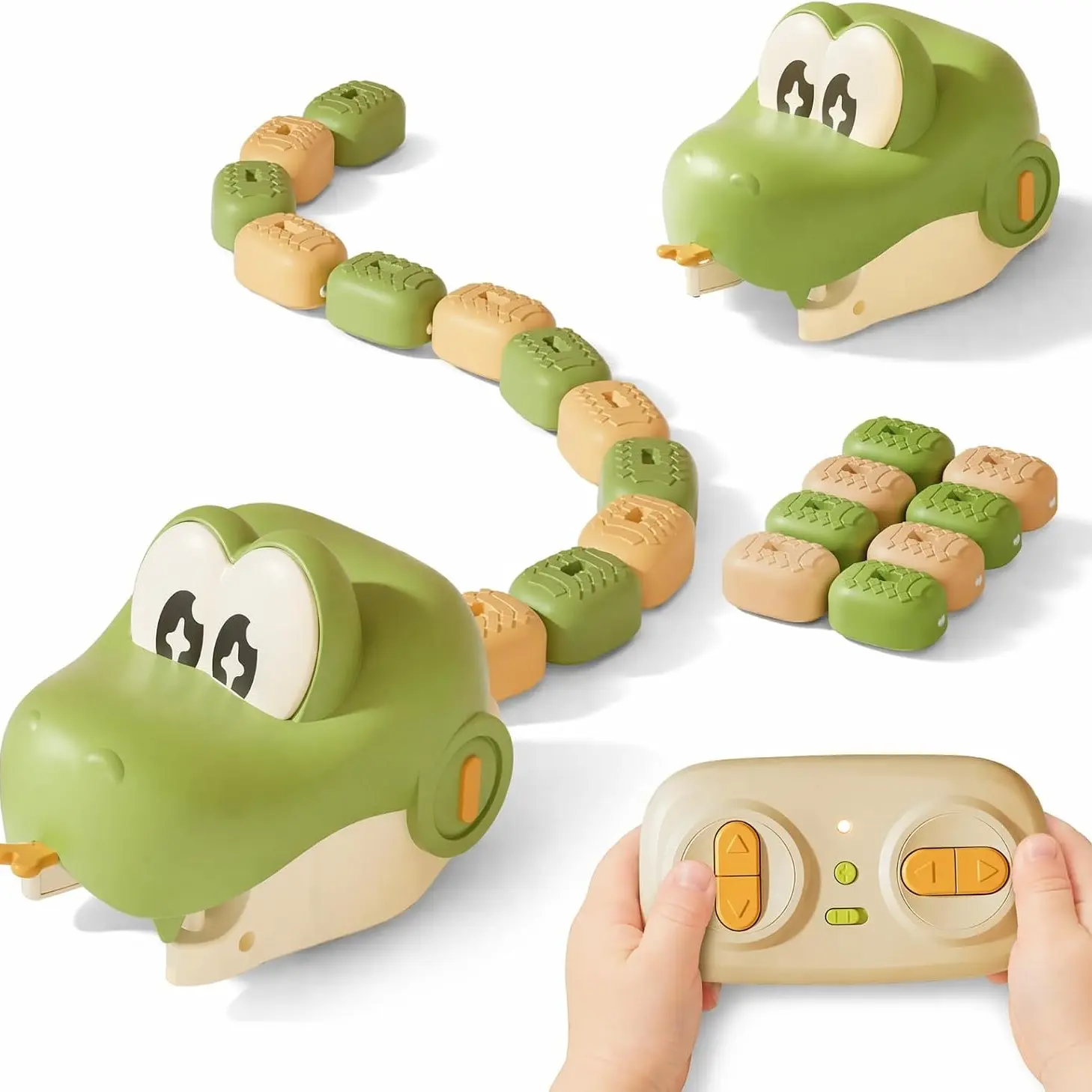 Magnetic Remote Control Snake Game Toy, Light-Up Sound Child Remote Snake Toy, Interactive Competitive Toy, Fun Birthday Gift