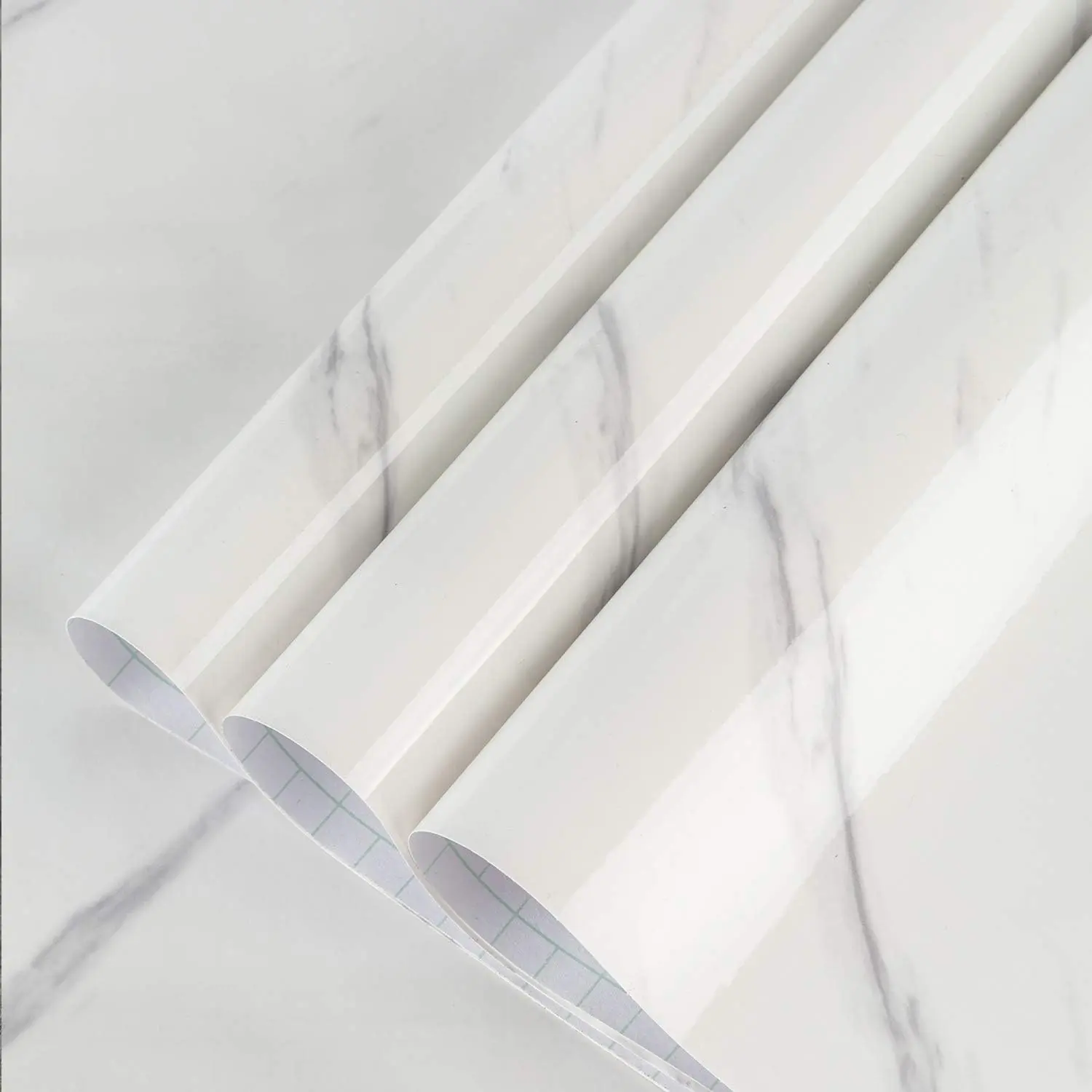 Large White Marble Granite Peel & Stick Wallpaper Thicken 48x197inch Waterproof Self-Adhesive Contact Paper Vinyl Wrap for Countertop Fireplace Backsplash DIY Furniture Wall Sticker