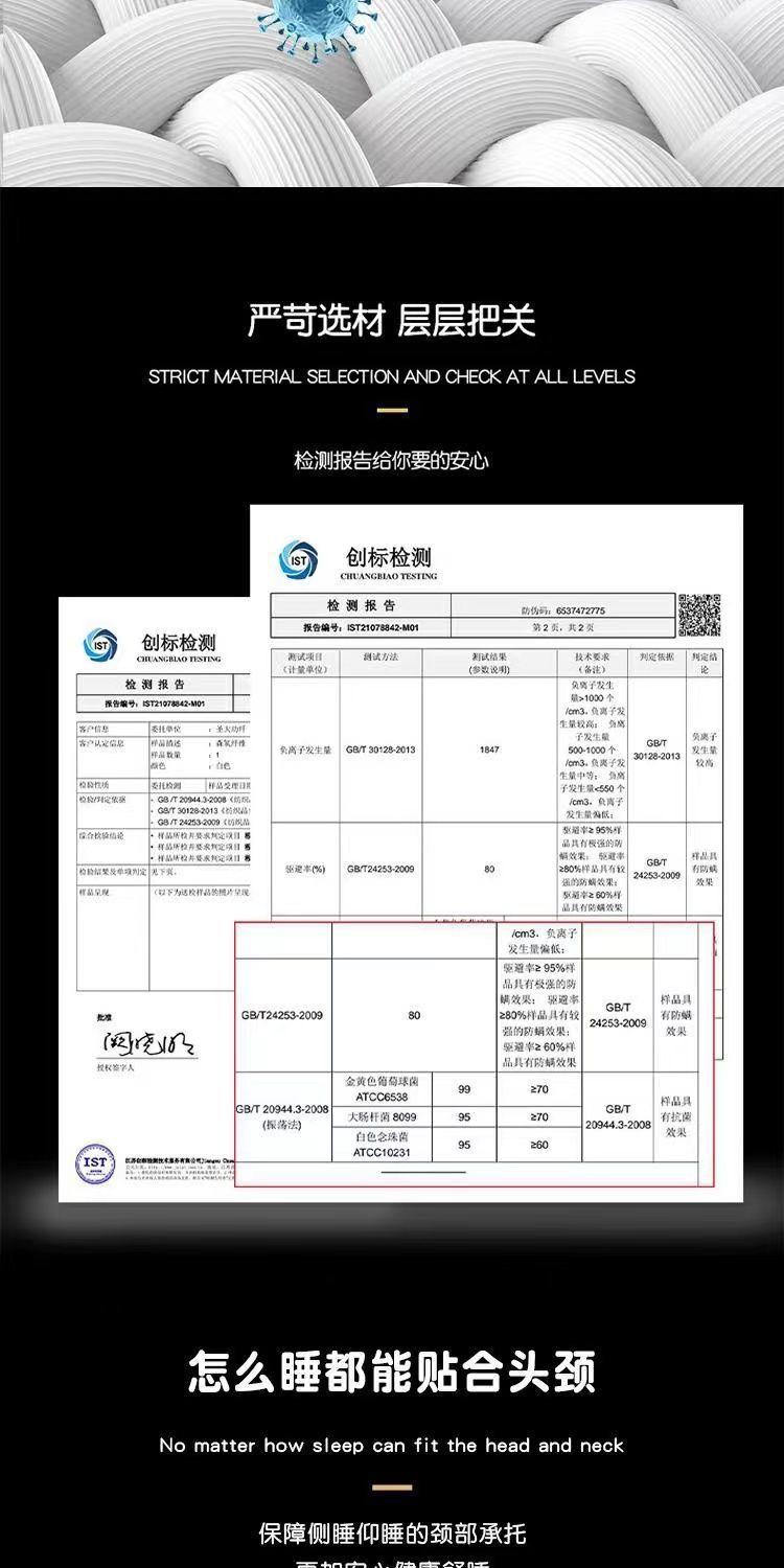 Massage Pillow Core Neck Support Knitted Washable Non-Deforming Adult Dormitory Student Home Use Pillow Core One Piece