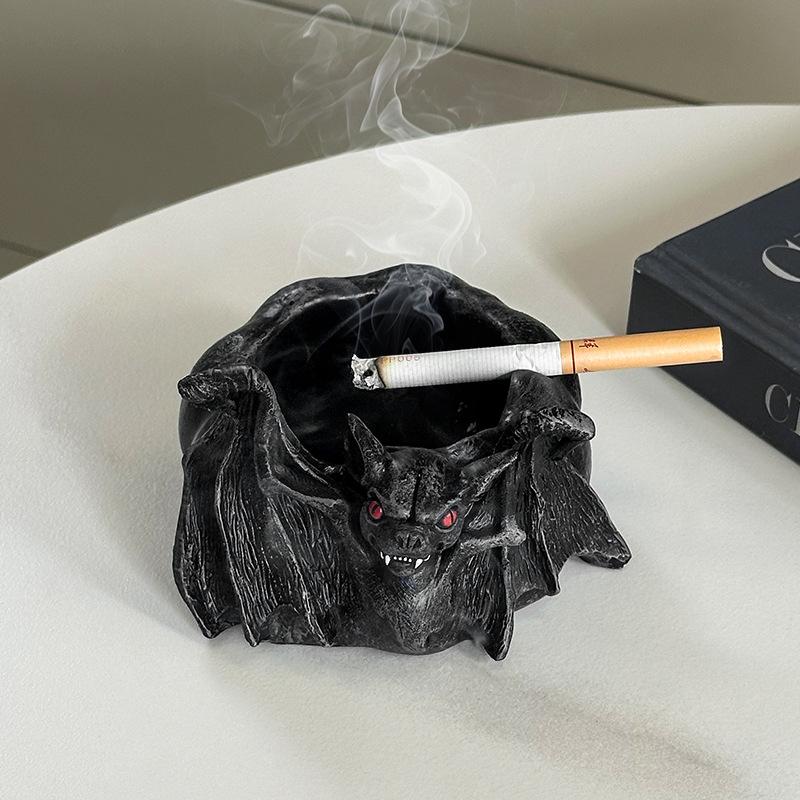 Gothic Bat Ashtray Resin Decor – Unique European & American Style Creepy Cute Smoking Ash Tray for Home Living Room, Bedroom, Study Desk Aesthetic Ornament, Creative Personality Home Decoration Gift Gothic Bat Ashtray Resin Decor – Unique European & American Style Creepy Cute Smoking Ash Tray for Home Living Room, Bedroom, Study Desk Aesthetic Ornament, Creative Personality Home Decoration Gift