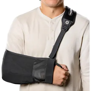 Pro Arm Sling with Split-Strap Support - Ergonomic Polyester Shoulder & Arm Brace, Lightweight Breathable Mesh, Adjustable for Left/Right Use, Pain-Relief for Adults (Sports & Outdoor Softball Support)