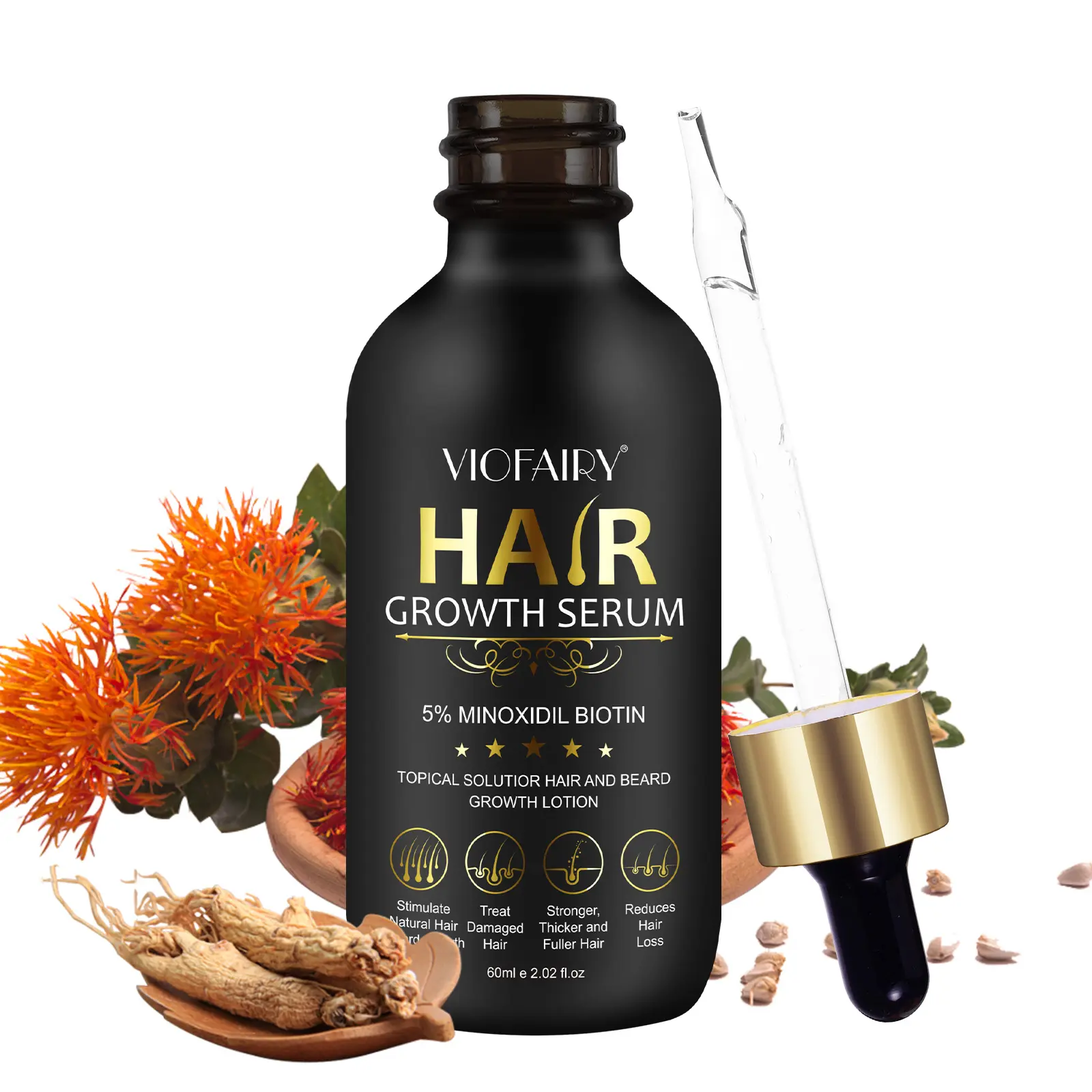 Hair Care Serum, 1/2 Counts Nourishing Scalp Care Essence with Dropper, Hair Care & Styling Product for Men & Women Daily Use