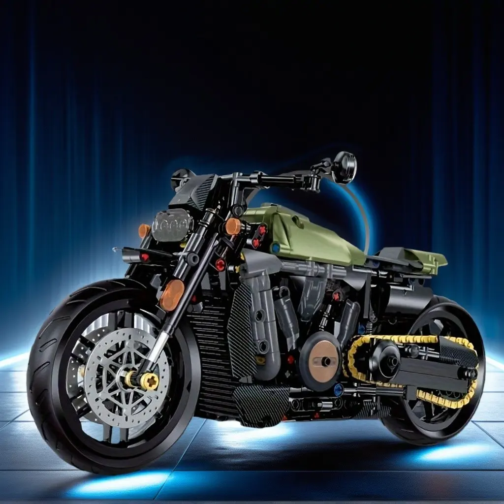 New Cool Motorcycle Model, Ideal Gift for Holidays, Desktop Decor, Birthday/festival Gift, 3D Puzzle, Static Version, No Battery, No Color Box