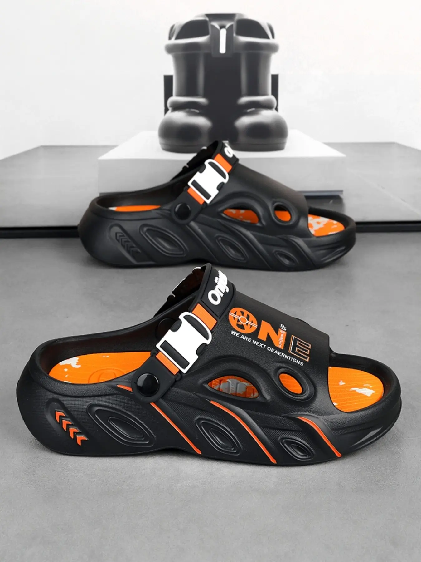 Unisex Summer Sandals, Thick Sole, Breathable, Camouflage Design, Non-Slip Waterproof, Ideal for Beach, Driving, Casual Wear, Anti Slip Slippers