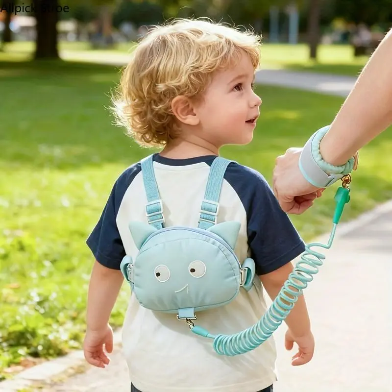 Toddler Anti Lost Backpack with Safety Leash, Cute Cartoon Kids Walking Harness Backpack, Adjustable Detachable Anti-Lost Rope, Lightweight Child Safety Backpack for Boys & Girls, Travel Essentials for Airport, Shopping, Zoo, Daycare, Outdoor Walking