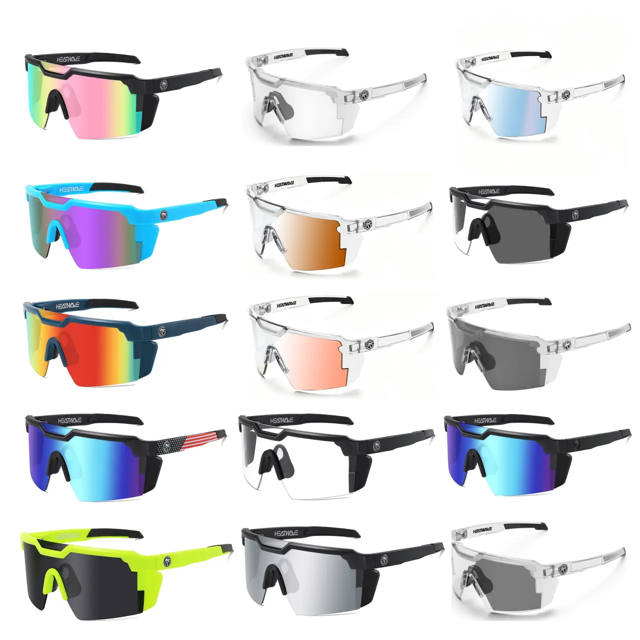 Heat Wave Sport Sunglasses – Windproof UV400 Eyewear for Cycling & Outdoor