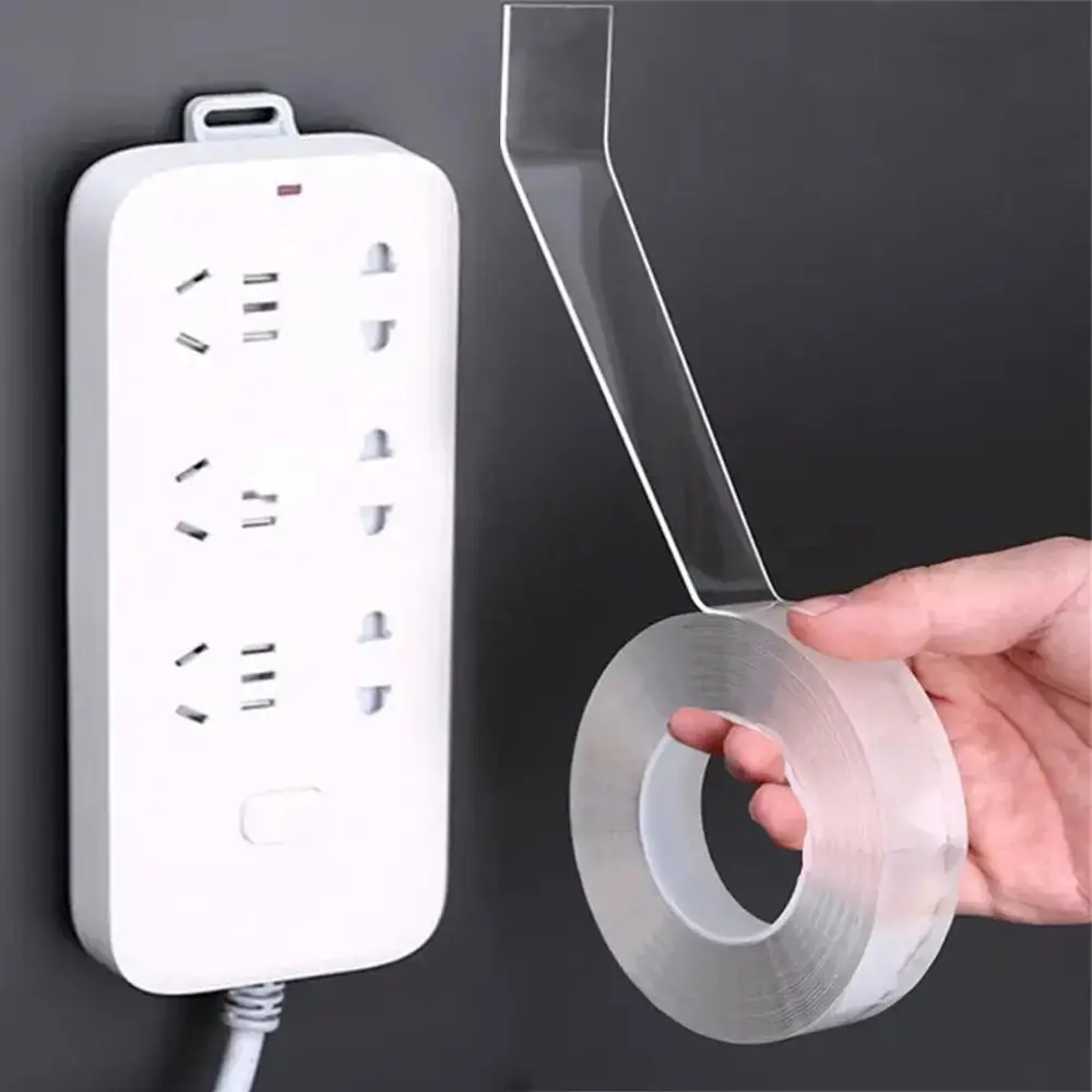 Transparent Heavy Duty Double Sided Tape, 1/2/3/5m Multifunctional Self-adhesive Tape, Washable Adhesive Tape for Office, Car, Living Room, Bathroom, School, Office Stationery & Supplies