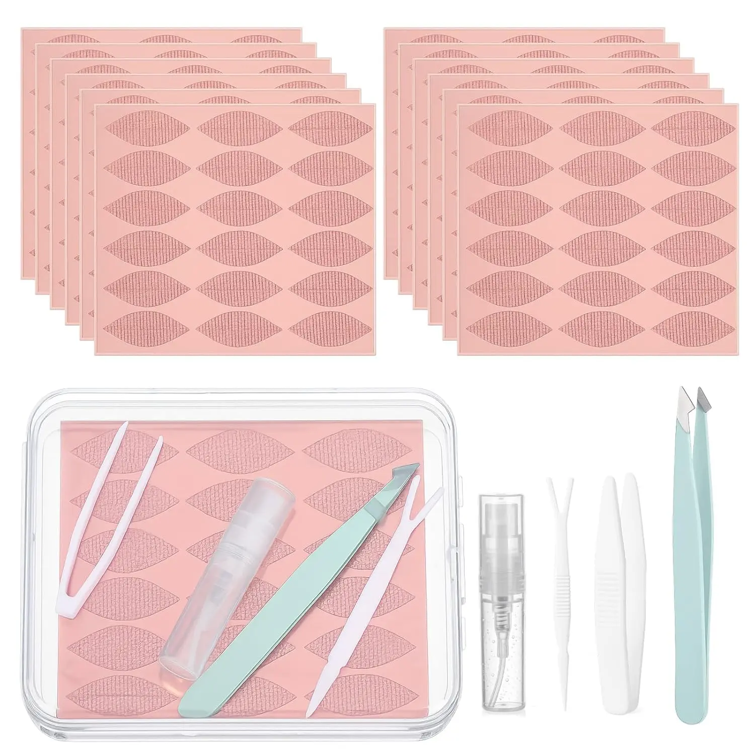 360PCS 29x6mm Invisible Double-Sided Hooded Eyelid Lifter Strips Sheet - Cosmetic Makeup Tool for Instant Lift of Uneven, Droopy, Heavy Hooded Lids