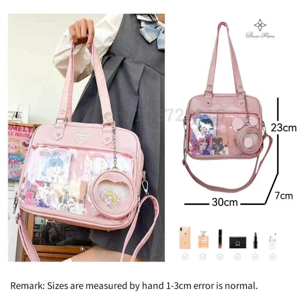 Women Japanese Style Trend Kawaii Candy Color Large Capacity Ita Bag Fashion Student Preppy Shoulder Bag Messenger Crossbody Bag Women Japanese Style Trend Kawaii Candy Color Large Capacity Ita Bag Fashion Student Preppy Shoulder Bag Messenger Crossbody Bag