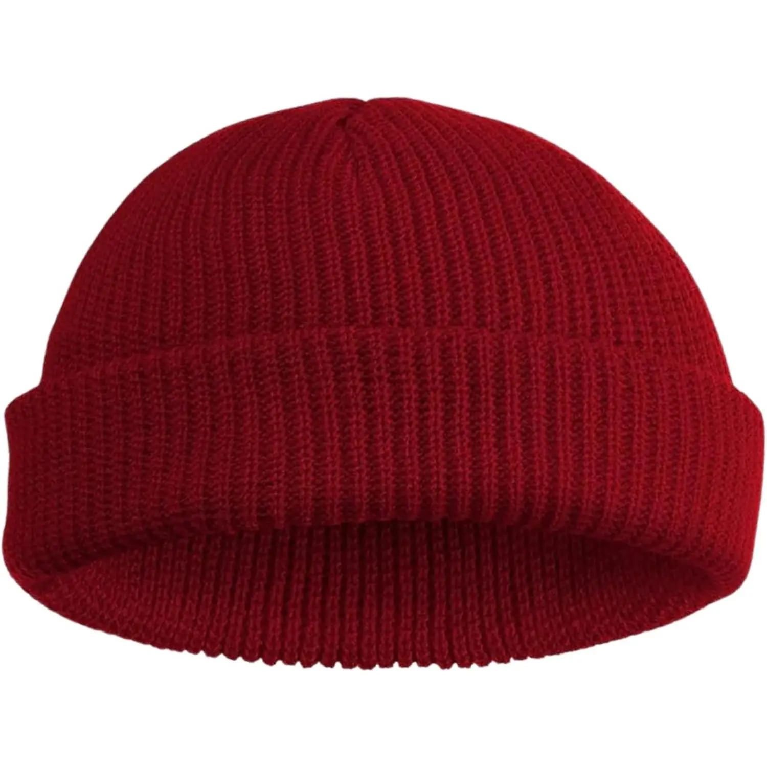 Knitted Adjustable Outdoor Trawler Beanie, Winter Fisherman Knit Cuff Skullcap for Men (Unisex), Beanies Hats, Knitted Beanie Hat