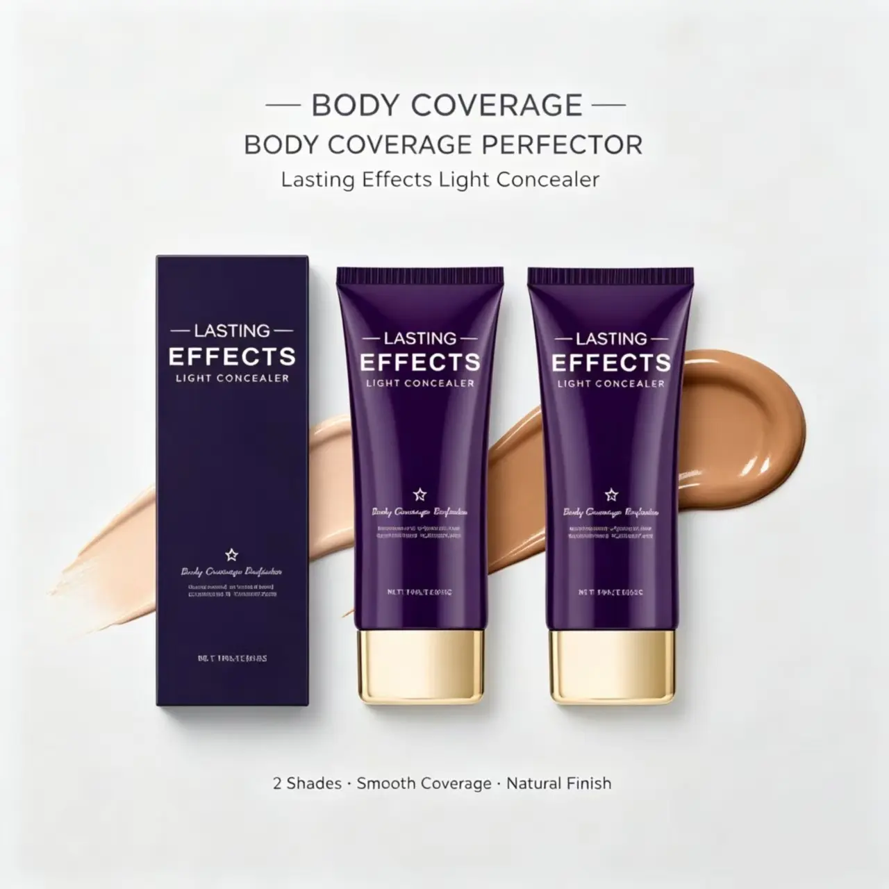 Natural & Deep Skin Tone Hydrating Concealer Cream, Lightweight Texture For Face & Body, Cover Skin Imperfections Non-Creasing Suitable For Daily Camouflage Makeup Formulated With Dimethicone & Titanium Dioxide Long Last Hide Tattoo Scar Birthmark
