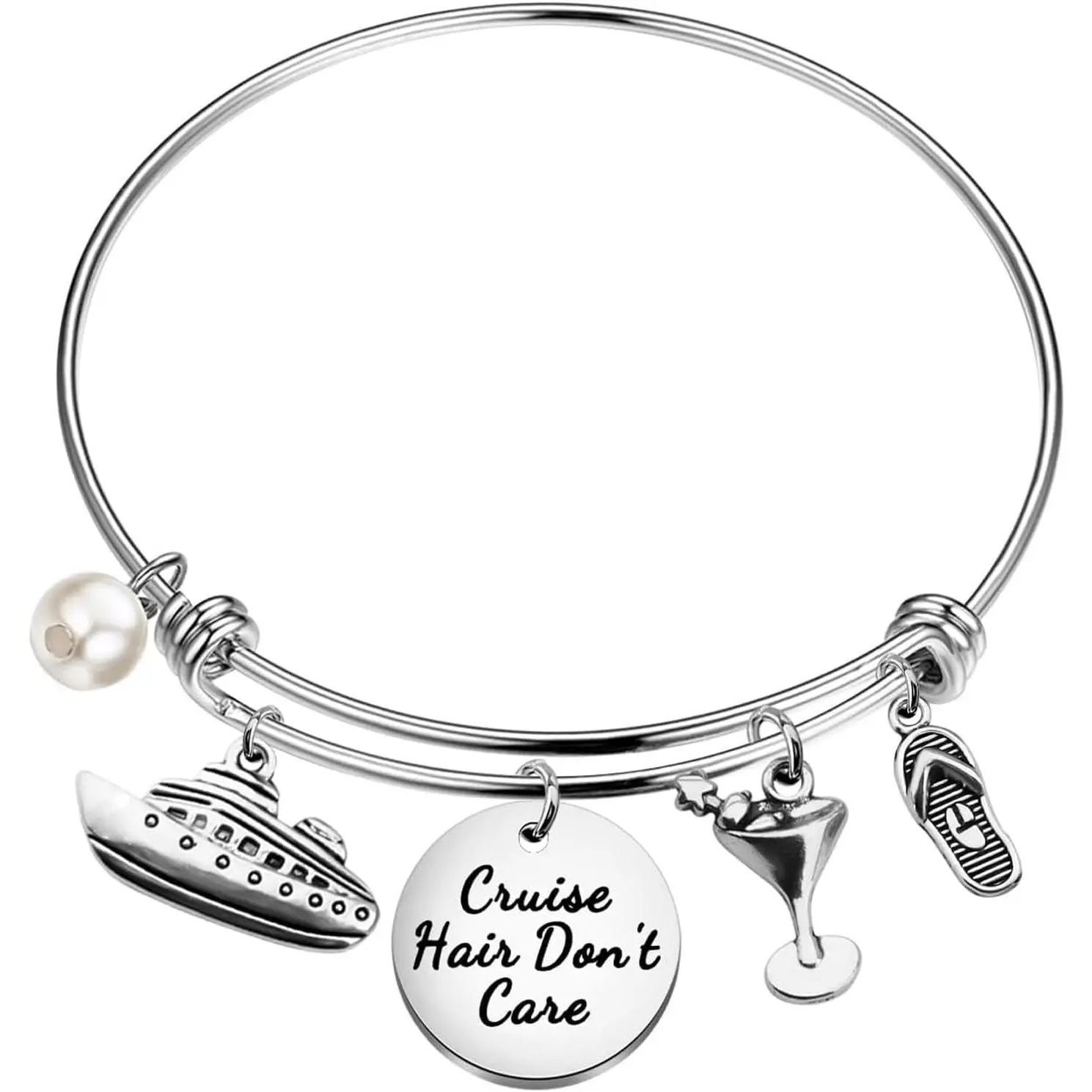 Cruise Trip Souvenirs  Cruising Bracelet Cruise Hair Don't Care Themed  for Women