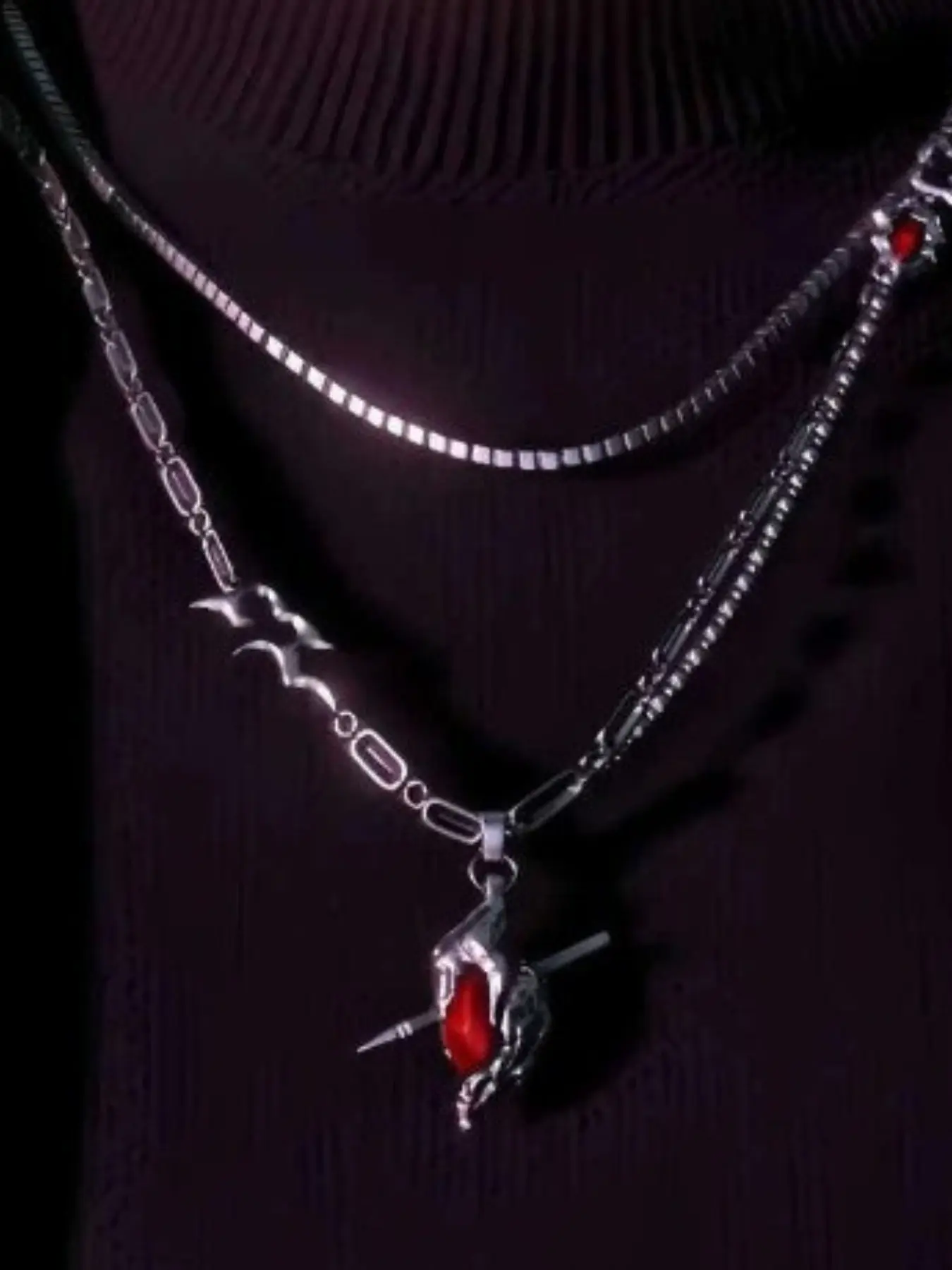 Love and Deep Space Sylus Necklace, Stainless Steel Women's Jewelry, Ideal Birthday Gift, Daily Wear, Brings Good Luck