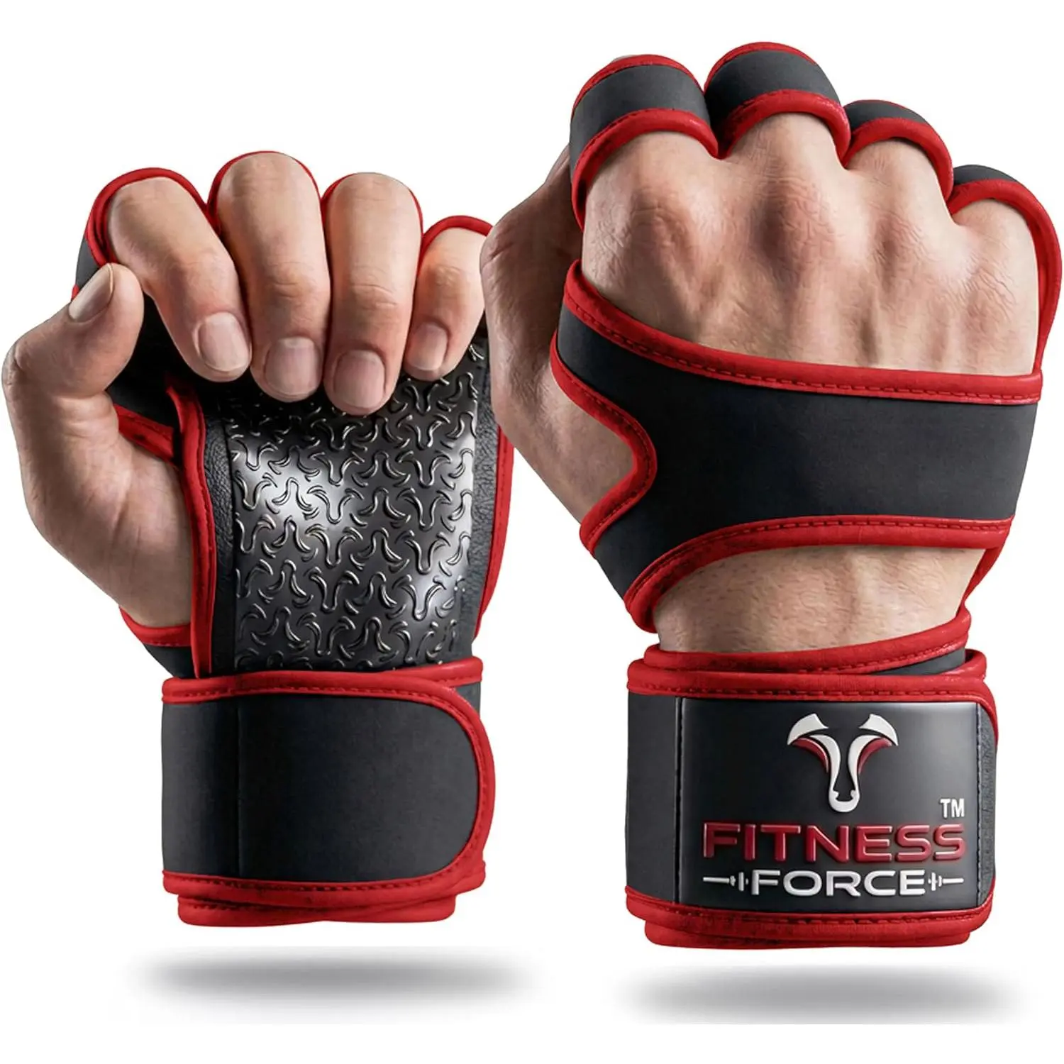 Ventilated Weight Lifting Workout Gloves Men & Women | Gym Gloves Men & Women with Built-in Wrist Wraps Men, Exercise Gloves Weightlifting, Cycling & Cross Training