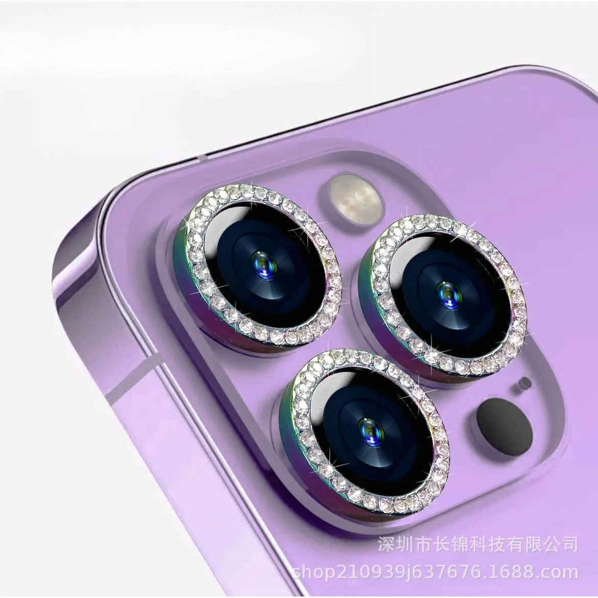3pcs Flash diamond lens film [colorful]