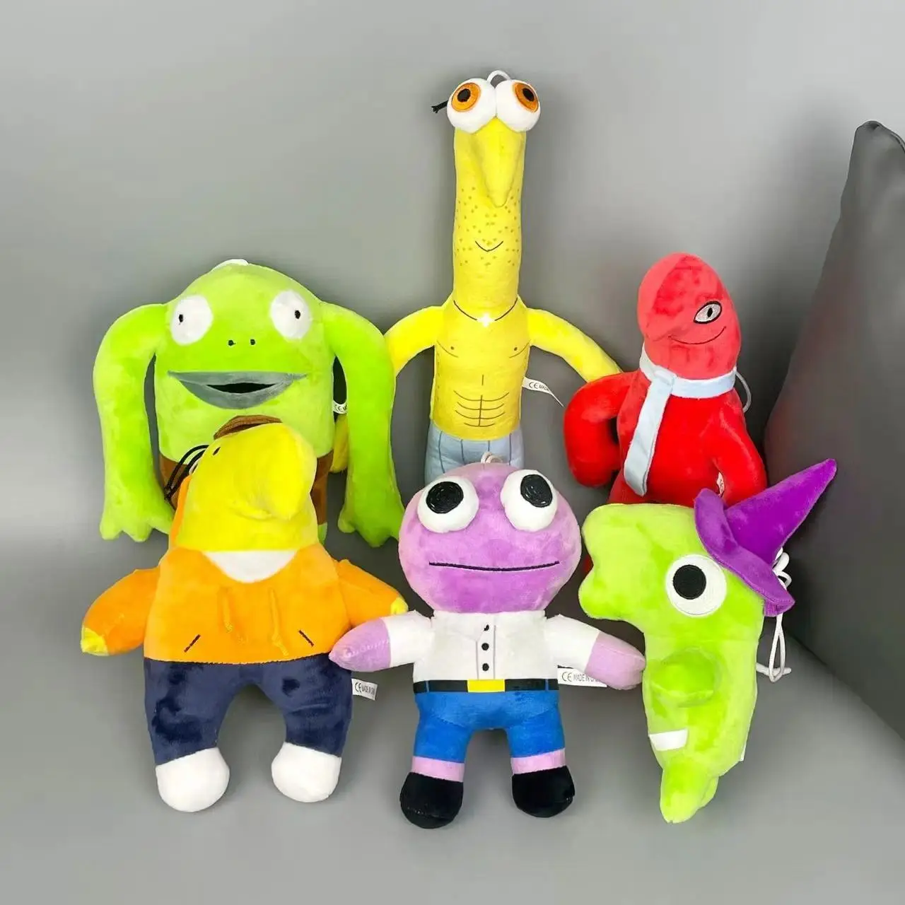 Smiling Friends Plush Toys Cute Pim Pimling Charlie Dompler Plushie Monster Allan Red Glep Soft Stuff Doll For Birthday Gift