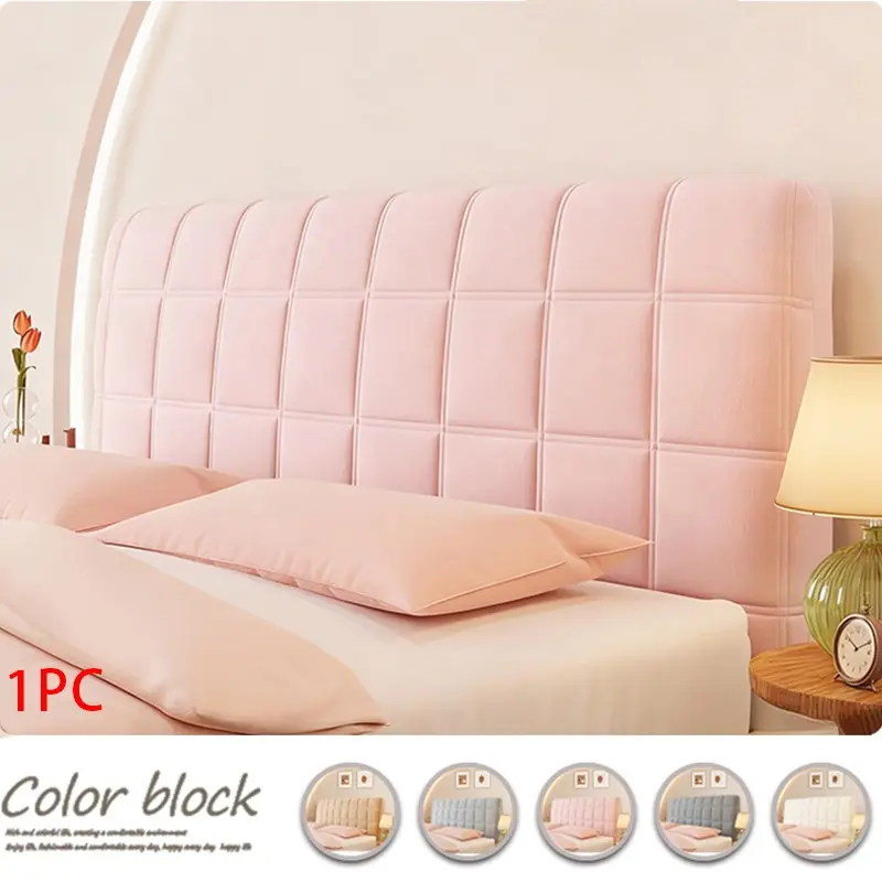 Elastic Full-Size Headboard Cover, Anti-Collision Dustproof Bed Header Protector, Easy Install, All-Season Use, Durable Comfortable