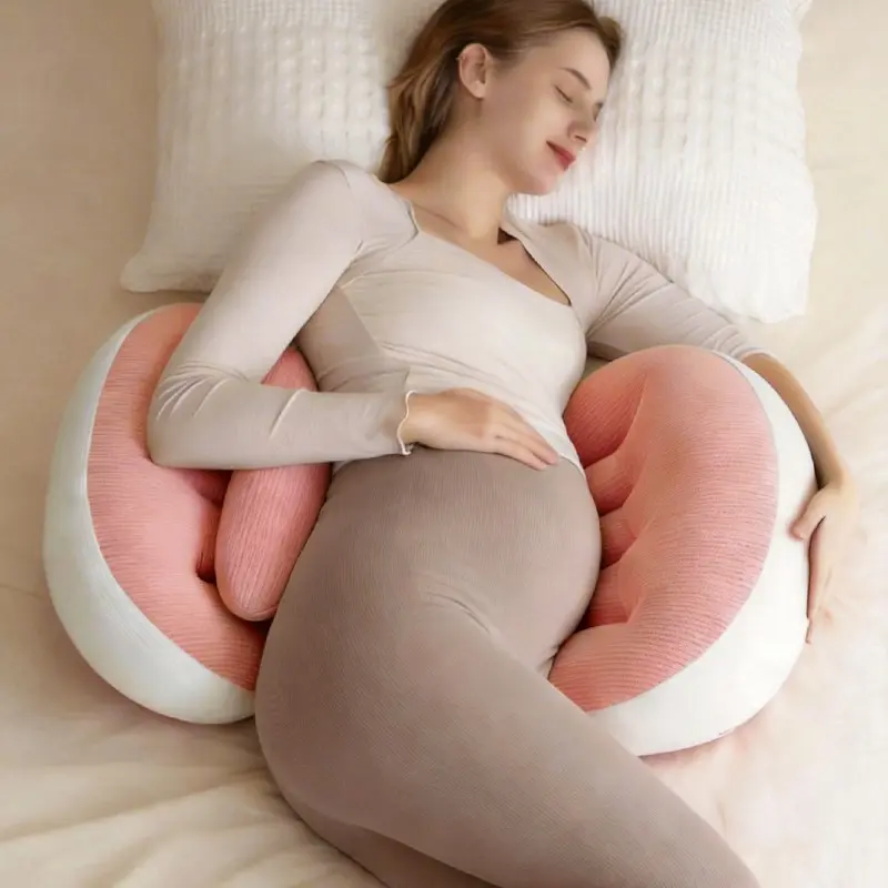 3-Piece U-Shaped Pregnancy Pillow Set, Soft Cozy Comfortable Support Pad for Sleeping, Care, Breastfeeding, and Nursing, Maternity Pillows