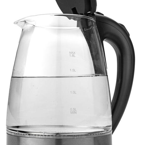 ZOKOP HD-1861-A 110V 1200W 1.8L Electric Glass Kettle US Plug with LED Lights, 360° Rotation Base, Auto Shut-off, and Mesh Filter for Spill Proof Pours Automatic ZOKOP HD-1861-A 110V 1200W 1.8L Electric Glass Kettle US Plug with LED Lights, 360° Rotation Base, Auto Shut-off, and Mesh Filter for Spill Proof Pours Automatic