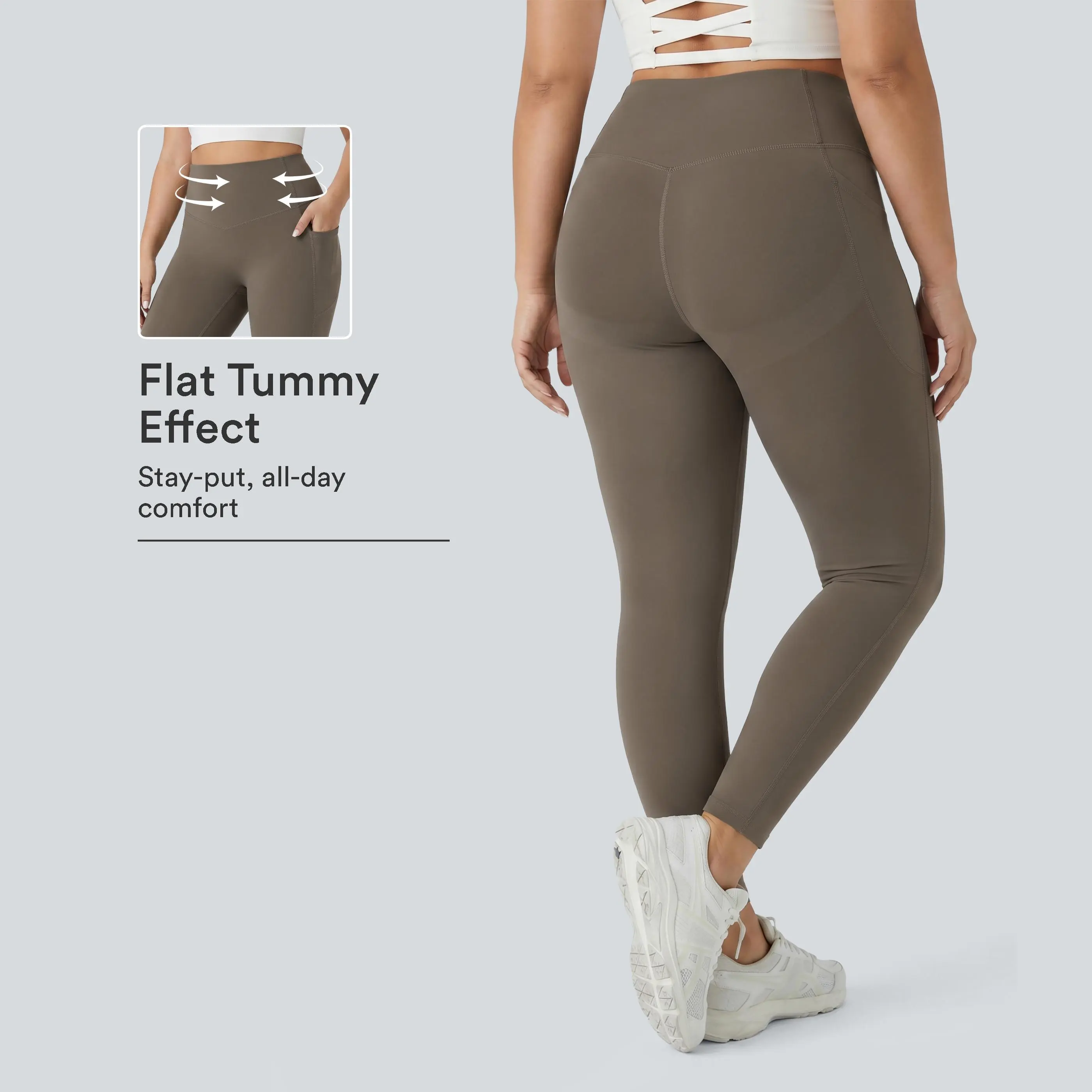 Halara Plus Size Halara UltraSculpt™ High Waisted Butt Lifting Tummy Control Shaping Training Leggings with Pockets #BackToSchool