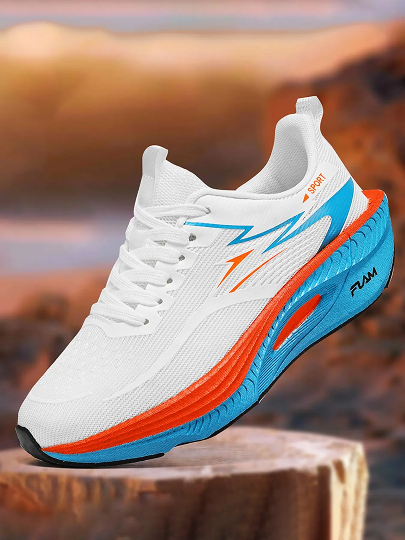 Couple Breathable Mesh Running Shoes, Men's Outdoor Running Shoes, Women's Thick Sole Walking Shoes, Gym, Commute, Slow Run, Spring Summer 2026, Athletic Running Shoes, Breathable Running Sneakers