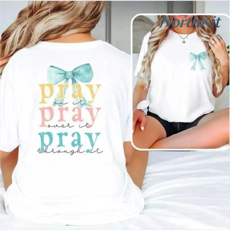 Men's Christian Faith 2-Sided Printed T-Shirt - Short-Sleeve, Round/Crew Neck, Combed Cotton, Casual, Bible Verse Cross Design, Jesus Lover Church Gift, Comfortable Full Sizes & Colors, Summer Streetwear Top