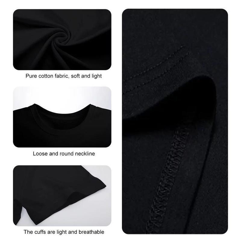 Men'sGraphic T-Shirt - Casual Cotton, Short Sleeve, Round Neck, All-Season Wear, Machine Washable, Breathable Clothing |     Bold Graphic Tee |