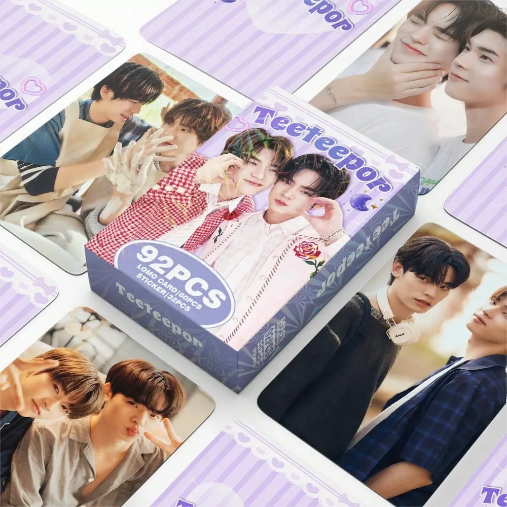 92 Pieces Small Cards, Teeteepor Cp Greeting Cards, Collectible Photo Stickers, Lomo Card Gifts, Perfect for Fans and Collectors