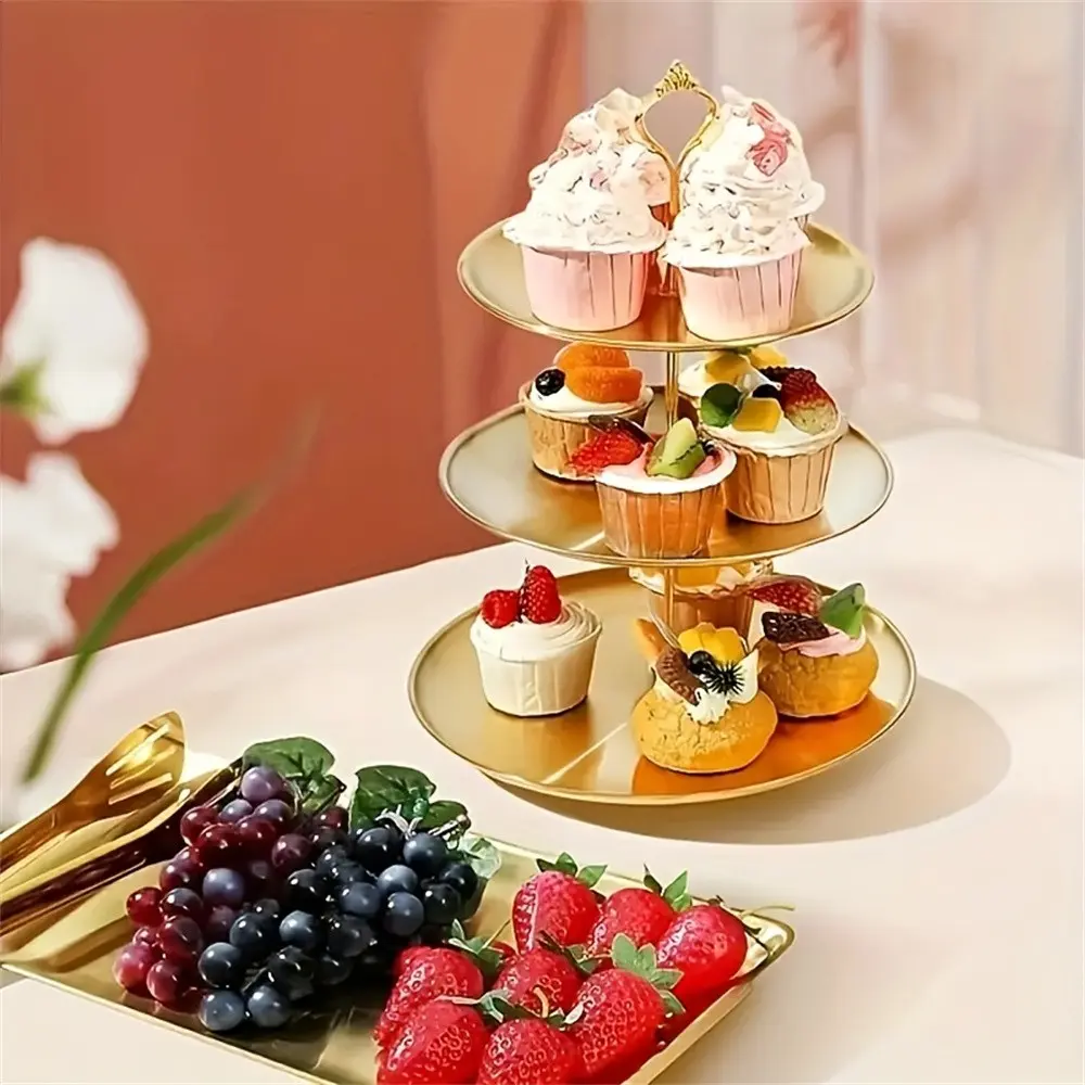 Elegant Dessert Fruit Platter Set, Perfect for Birthday Parties, Portable Storage, 2pcs Sweet Treat Centerpiece, Stylish Serving Dish