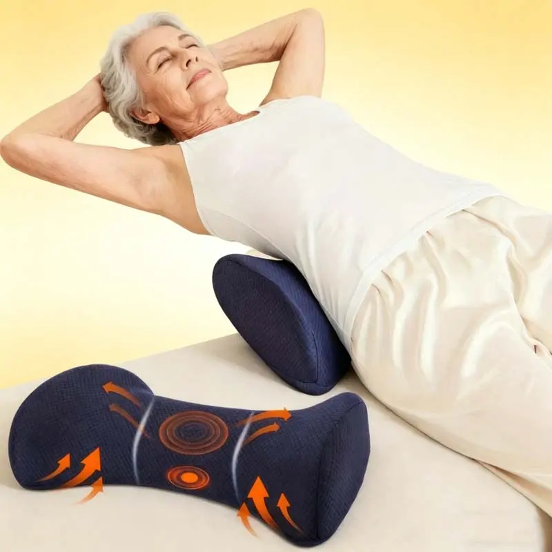 1Pc Lumbar Support Pillow, Machine Washable Lightweight Cushion, Comfort Support for Back, Legs and Knees, Perfect for Home Use