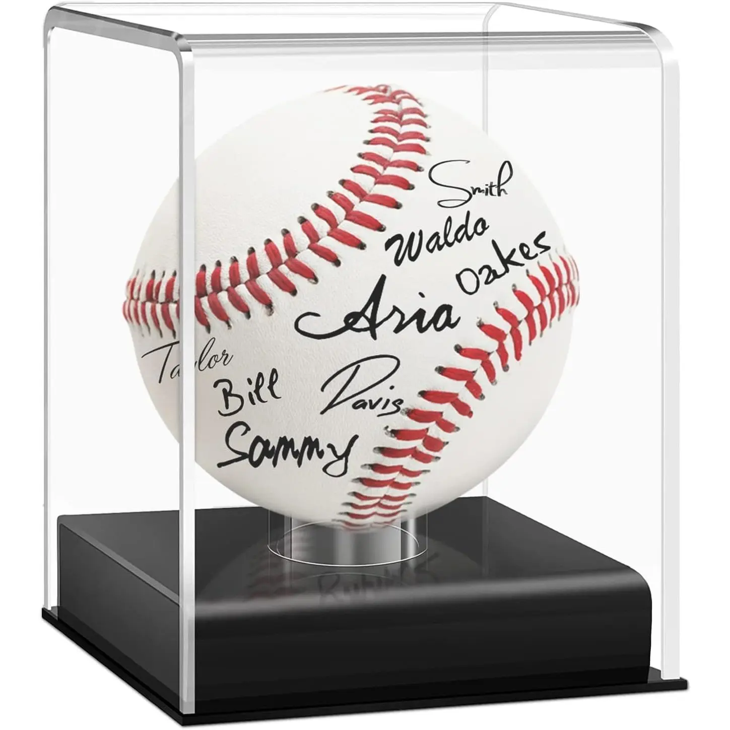 Baseball Display Case UV Protected Acrylic Cube Clear Case for Memorabilia and Autographed Balls 1 PC
