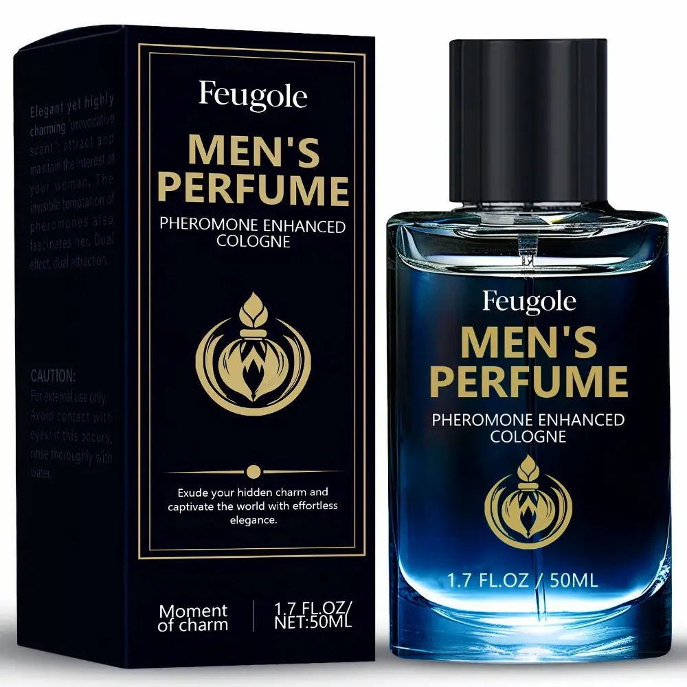 Men's Fragrances Perfumes Cologne - Fresh Woody Single Bottle Liquid, Long-Lasting Scent with Citrus, Amber, Musk Notes, Daily Wear, 1.7 Fl Oz, Cologne Spray