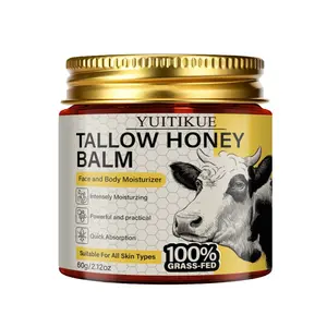 Yuitikue Beef Fat Honey Balm, Dual-Use Facial & Body Moisturizer, Strong Hydration, Fast Absorption, Suitable for All Skin Types, 60g