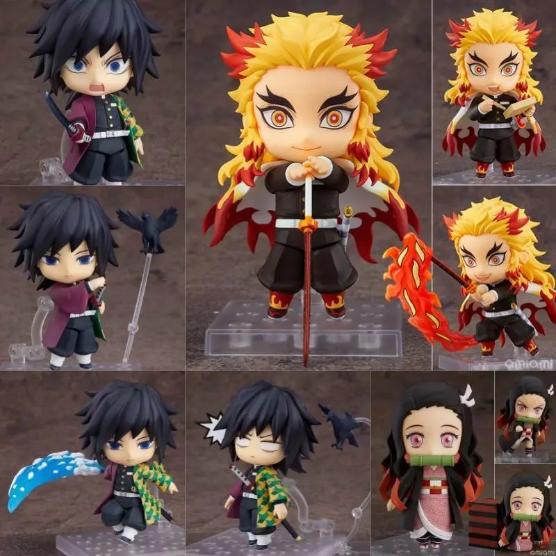 Good Smile Nendoroid Demon Slayer GSC Kamado Nezuko Tanjirou Uzui Tengen Hashibira Inosuke Agatsuma Zenitsu Akaza Anime Figures