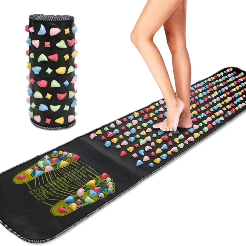 Reflexology Foot Massage Mat, 1 Count Foot Leg Pain Relieve Relief Walk Massager Mat, Acupoint Massage Mat for Home Gym Workout, Body Careapy, Relaxation Aid, Reflexology Tools