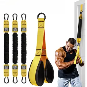 Heavy Duty Latex Resistance Training Equipment, Fitness Equipment, Adjustable Resistance, Weight Capacity 225 lbs, for Deltoid Push, Face Pull, Bicep Curl, Arms, Back, Abs and Shoulders Toning - Home and Gym Workouts, Workout Straps#GLOBAL PICKS