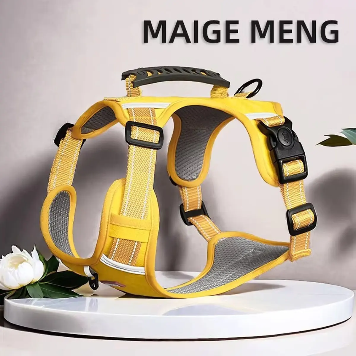 Dog Harness Leash Set for Shiba Inu Corgi Golden Retriever, Escape Proof Walking Lead for Medium & Large Dogs Pet Supplies