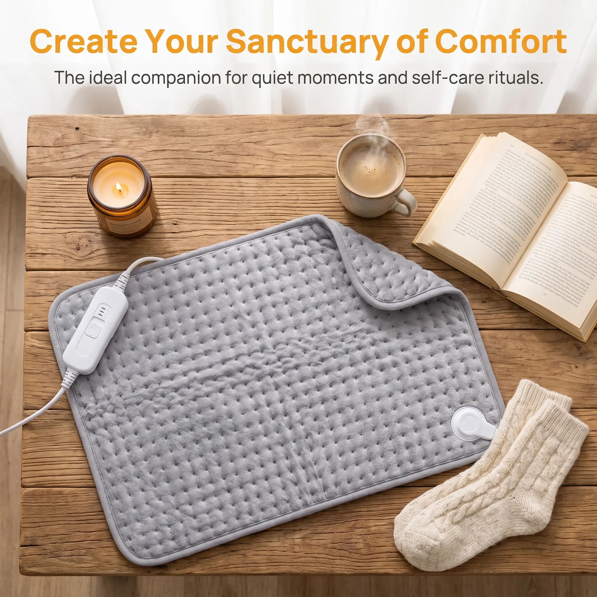 Extra Large 30*40" Washable Heating Pad| 9 Heat Settings 4 Timers, Muscle & Menstrual Pain Relief Pad Perfect as Household Gift