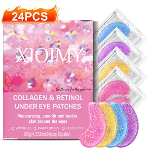24pcs Collagen & Retinol Moisturizing Eye Mask Treatment, Deep Hydration, Firming & Lifting Effect, Brightening Skin, Care, Under Eye Patches