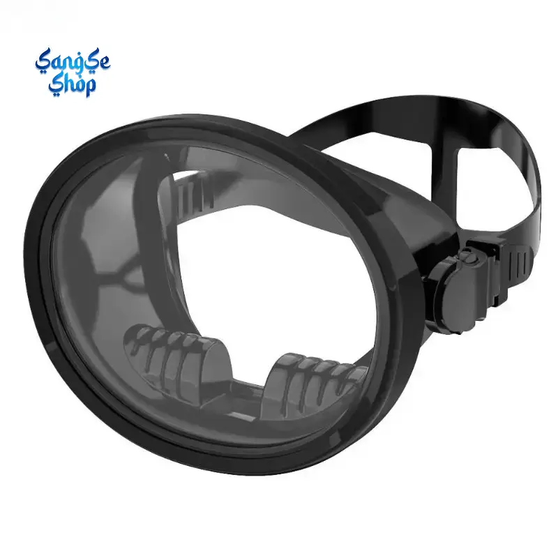 Retro Oval Swim Goggles for Adults, Classic Style Freediving Goggles with Tempered Glass Lens, Leakproof Silicone Single Piece Construction, Adult-Specific Fit, Classic Retro Style, Oval Shape, Retro Look