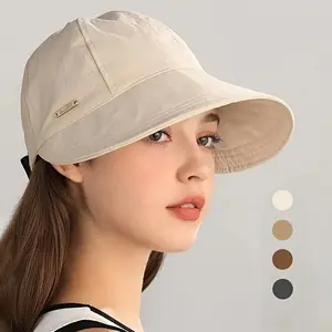 Women's Wide Brim Sun Visor Hat, UPF 50+ Open Top Ponytail Visor, Adjustable Athletic Accessory for Beach, Golf, and Travel (1, 2, or 4 Pack), Accessories For Women, Hats For Women