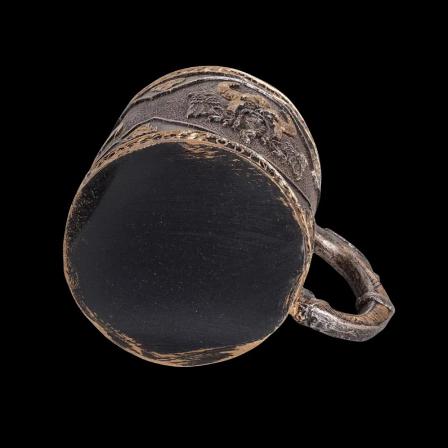 Vintage Odin Pattern Coffee Mug, 1 Count Stainless Steel Double Wall Insulated Mug with Handle, Drinking Cup for Home Office Use