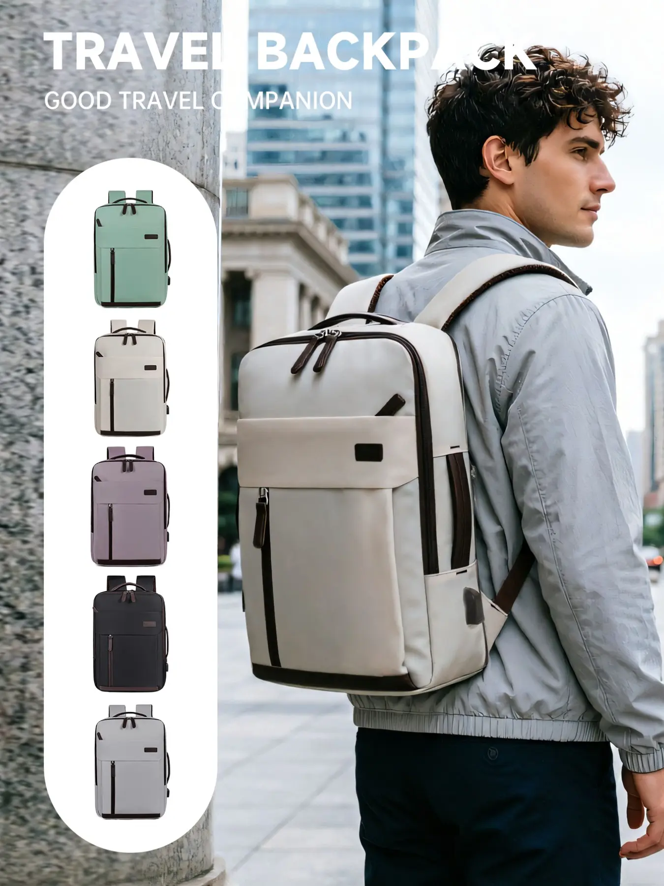 40L Travel Backpack for Women and men, Waterproof Carry on Luggage, Fits 17 Inch Laptop, Flight Approved, Overnight Weekender Business Daypack, Lightweight Laptop Backpack