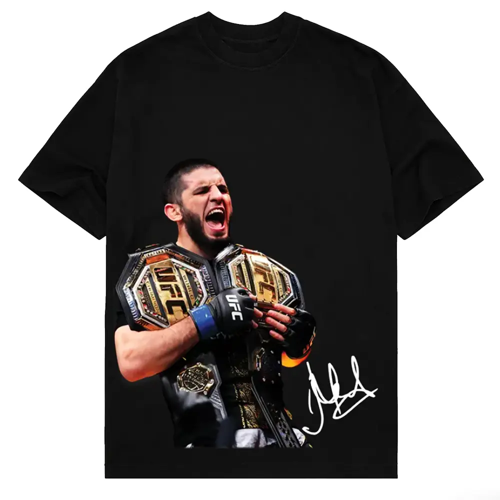 Men's MMA Print Cotton Short-Sleeve T-Shirt - Menswear Tops, Streetwear Casual Combat Sports Fighter Tee, Shortsleeve