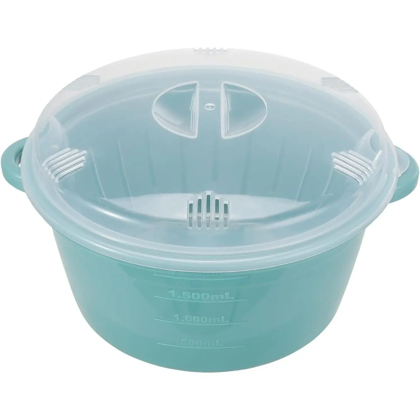 Microwave Vegetable Steamer for Cooking, 2.64 Quart BPA Free, Removable Steamer Basket, Food and Veggie Steamer Bowl, 2.5 Liter