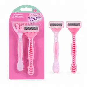 2PCS Women’s Razor, Portable Body Hair Removal Shaver for Legs, Underarms, Bikini Line, Shower & Daily Grooming