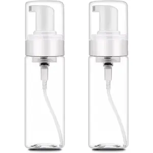 Pump Bottle 7oz 2 count Foaming Soap Dispenser 200ml Foaming  Bottle Empty Travel  Bottle Clear  Dispenser for Hand Soap Toiletries Shampoo Lotion