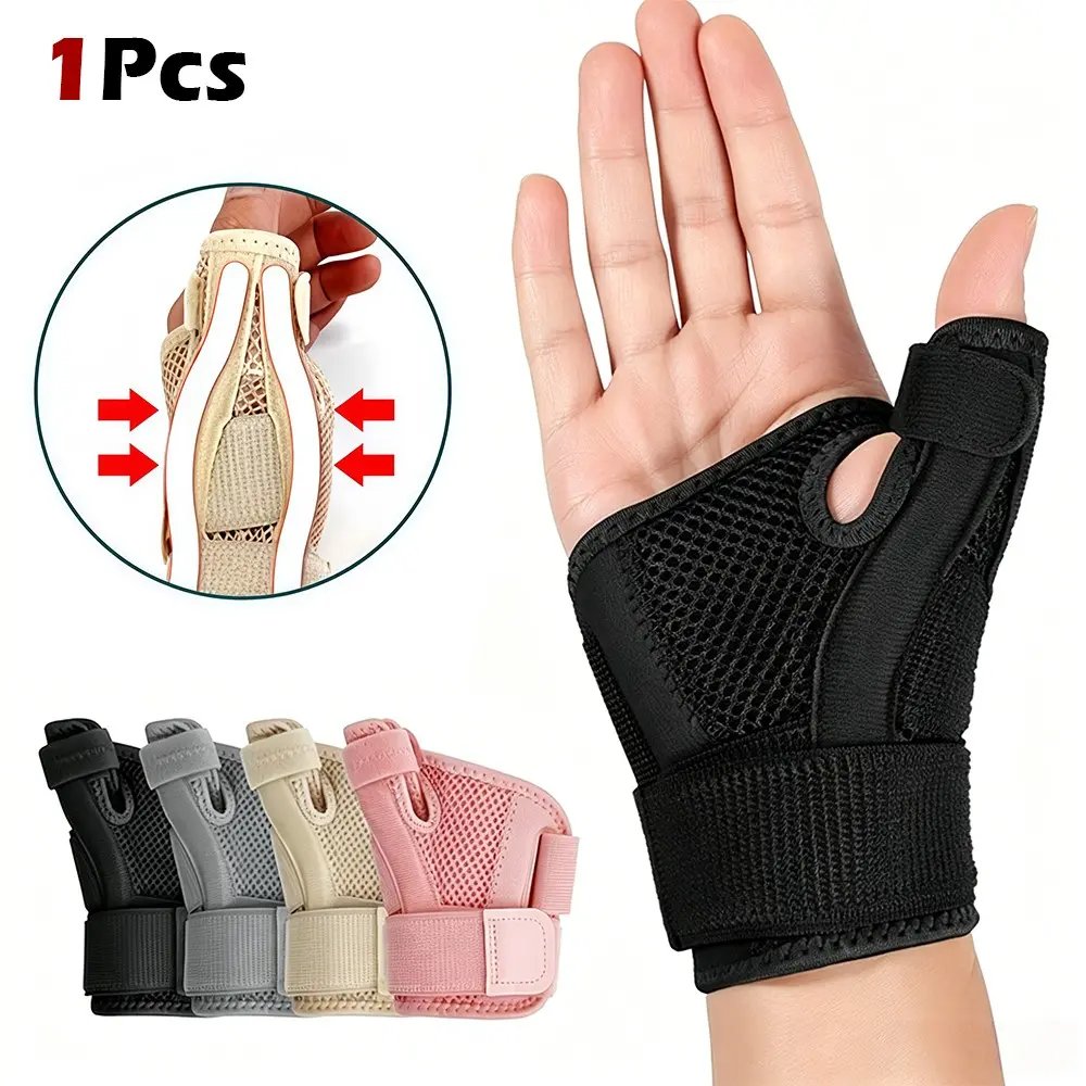 Flexible Splint Wrist Thumb Support Brace, 1 Count Breathable Thumb Protector Guard for Men and Women, Thumb Stabilizer for Left Or Right Hand Wrist Wraps