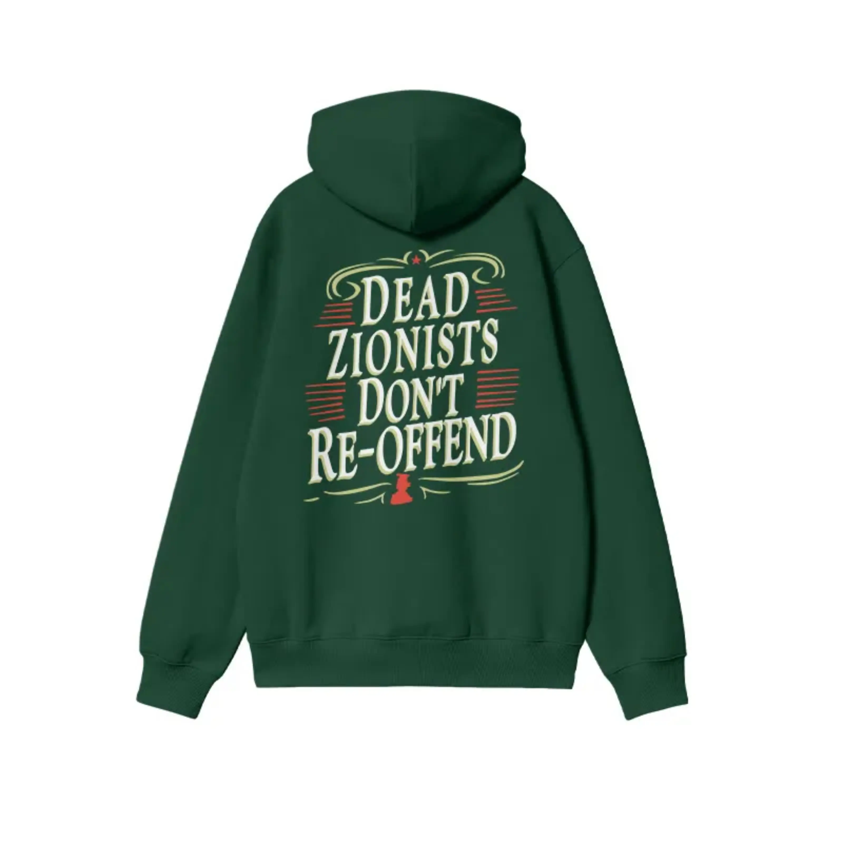 Dead Zionists Don't Re-offend Print Hoodie