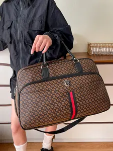 Travel Duffel Bag for Men and Women, Fashionable All-Season PU Material, Large Capacity, Lightweight, Ideal for Travel and Sports, Business Travel Bag